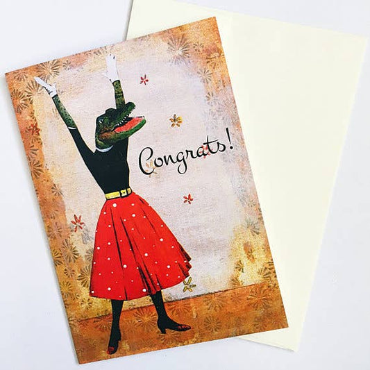 Alligator Congratulations Greeting Card